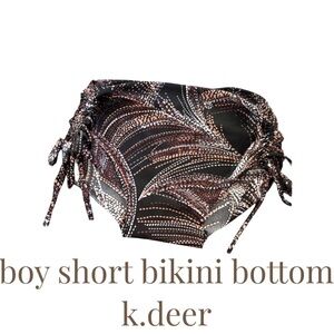 Stylish Black and Brown Bikini Bottom